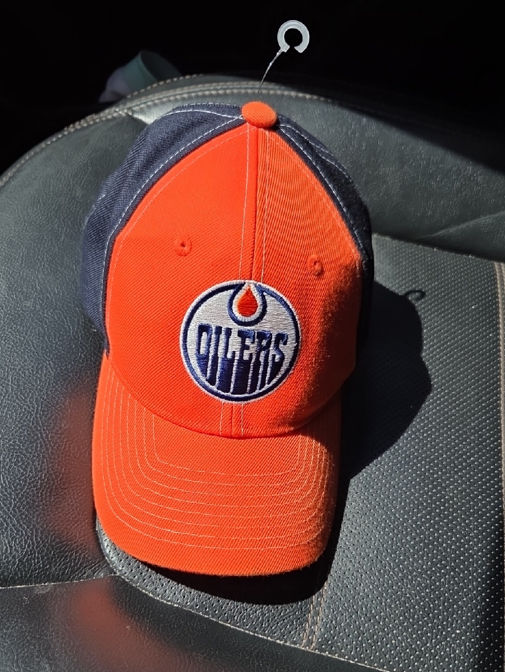 Zephyr Orange and Navy Edmonton Oilers Adjustable Hat